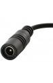 Goliton® Gleichstromkabel 5.5 2.1 Buchse auf USB Kant 5V Ladeadapter Kabel 3A / 2A / 1A - Schwarz