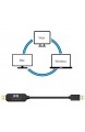 ICZI USB 3.0 Datenkabel hochgeschwindigkeits PC zu PC USB Datenkabel Datenaustausch zwischen 2 Computern Vernickelt Schwarz 1.5m (USB 3.0)