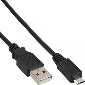 InLine 31750 Micro-USB 2.0 Kabel USB-A Stecker an Micro-B Stecker schwarz 5m