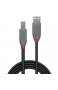 LINDY USB 2.0 Kabel Typ A/B Anthra Line m/3m