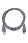 PremiumCord USB 2.0 High Speed Kabel M/M 0 5m A Stecker auf B Stecker USB Verbindungskabel für Scanner usw Doppelt geschirmt AWG28 Farbe grau Länge 0 5m