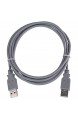 PremiumCord USB 2.0 High Speed Kabel M/M 1m A Stecker auf A Stecker USB Verbindungskabel für HDD usw Doppelt geschirmt AWG28 Farbe grau Länge 1m
