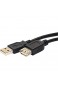 Rhombutech® - 6.5m Premium USB 2.0 Hi-Speed Kabel Verlängerungskabel A-Stecker auf A-Buchse Datenkabel Anschlusskabel doppelt geschirmt (6.5m schwarz)