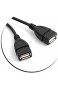 SYSTEM-S Y- Kabel USB Typ A Stecker zu 2 x USB Typ A Buchse Y-Splitter Adapter