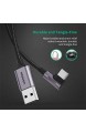 UGREEN USB C Ladekabel 90 Grad Winkel USB Type C Kabel Nylon Stecker USB C auf A Kabel kompatibel mit S10 S9 S8 Note 8 A8 A5 2017 LG G7 G6 HTC 10 Xiaomi Mi 8 usw. Metall Gehäuse (3m)