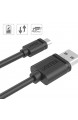 UNITEK Kabel USB A auf micro USB/ 0 5 Meter/schnelles Aufladen und Synchronisation/Quick Charge/ 2 5 A/USB 2.0 480 Mbps/ 100% Kupfer Schwarz PVC Ummantelung