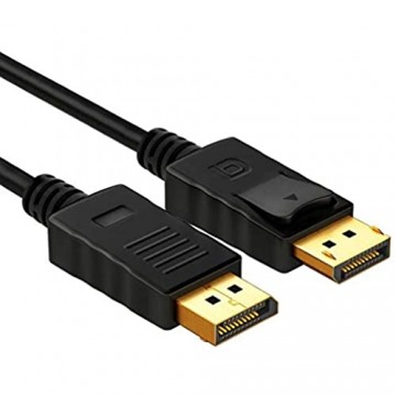 1 8 Meter Super Langer Display-Anschluss DisplayPort DP 6-Fuß-Kabel von Stecker zu Stecker für Hochgeschwindigkeits-PC Laptop-Schwarz BCVBFGCXVB