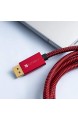 4K DisplayPort Kabel 4 5M iVANKY DP Kabel(4K@60Hz und 2K@165Hz) DisplayPort auf DisplayPort Kabel Verschlussfrei Nylongeflecht DP Kabel geeignet für PC TV Monitor und Grafikkarten - Rot