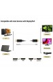 CableCreation Aktiv DP auf HDMI Kabel (DP1.2) 1 8M DisplayPort zu HDMI Kabel 4K x 2K & 3D Audio/Video HDMI DP Konverter Eyefinity Multi-Screen-Unterstützung 6Fuß/ Weiß