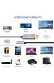 CABLEDECONN USB-C to DisplayPort 8K Cable 7680x4320 8K@60Hz 4K@144Hz HDTV Adapter for New MacBook 2019 2020 Dell XPS 3M