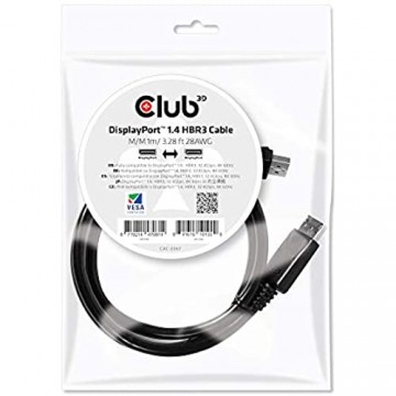 Club3D DisplayPort-Kabel 1.4 HBR3 32 4Gb/s 1m 8K60Hz St/St