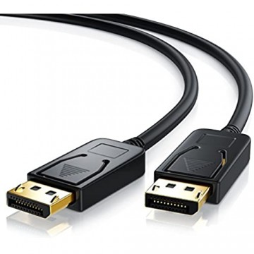 CSL - 5m DisplayPort Kabel 4k 60Hz Ultra HD - DisplayPort 1.2 zu DisplayPort 4K 1.2 Verbindungskabel inkl. Audio-Übertragung - 3840x2160 UHD 2160p - HDCP 1.3 - bis zu 17 Gbit s - 3-Fach geschirmt