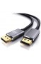 CSL - 8k DisplayPort Kabel 2m - Displayport auf Displayport - DP 1.4-7680 x 4320 60Hz - 3840 x 2160 120Hz - 1920 x 1200 240Hz - Bandbreite bis zu 32 4 Gbit s - HBR3 DSC 1.2 HDR 10 - schwarz