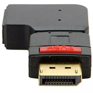 CY DisplayPort Stecker auf Buchse Verlängerungsadapter Standard DP 4K rechtwinklig 90 Grad