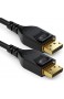 deleyCON 1m DisplayPort Kabel 1.4 - von 60hz bis 240hz - 1080P 4K 8K UHD - HBR3 HDR 10 DSC 32 4 Gbit/s