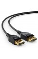 deleyCON 1m DisplayPort Kabel 1.4 - von 60hz bis 240hz - 1080P 4K 8K UHD - HBR3 HDR 10 DSC 32 4 Gbit/s
