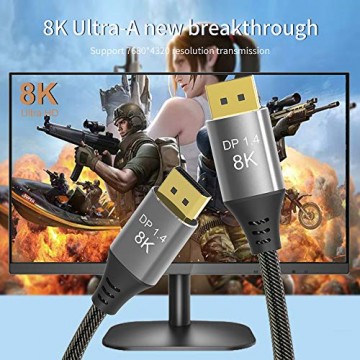 DisplayPort Kabel Ultra HD 8K 4K Kupferkabel DP
