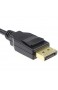 DisplayPort v1 4 HBR3 8K 120Hz 4K MST 32.4G HDR Kabel Vergoldeten 1 m [1 Meter/1m]