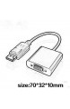 Greatangle Displayport DP zum VGA-Adapter-Stecker auf Buchse Kabel Konverter Display Port Adapter