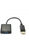 Greatangle Displayport DP zum VGA-Adapter-Stecker auf Buchse Kabel Konverter Display Port Adapter