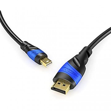 KabelDirekt – Mini Displayport auf Displayport Kabel – 5m (4K 60Hz Version 1.2 für PC & MAC) – TOP Series
