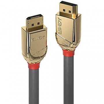 LINDY 36293 3m DisplayPort 1.4 Kabel Gold Line