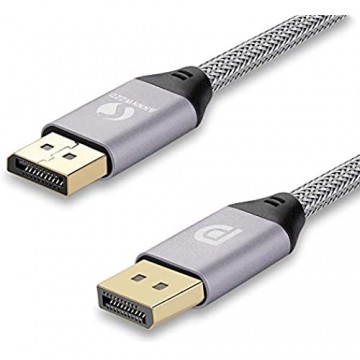 LinkinPerk DisplayPort auf DisplayPort Kabel (v1.2) DP auf DP Kabel unterstützt 4 K bei 60 Hz für Gaming-PC Laptop 2M