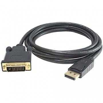 PremiumCord Adapterkabel DisplayPort auf DVI m/5 m DP auf DVI 1.bis zu 1 65Gbps kompatibel mit Video Full HD 1080P 60Hz schwarz