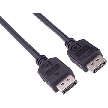 PremiumCord DisplayPort Verbindungskabel M/M 1 m DisplayPort auf DisplayPort Kabel 10 8Gbps Video bis zu 4K@30Hz 2560x1600 2K@60Hz FULL HD 1080p HDCP 2.2 schwarz