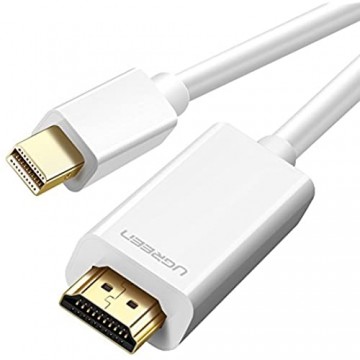 UGREEN Mini Displayport auf HDMI Kabel 2M Thunderbolt auf HDMI Kabel für MacBook Air MacBook Pro Surface Pro 2 3 4 5 6 iMac Monitor Projektor usw.