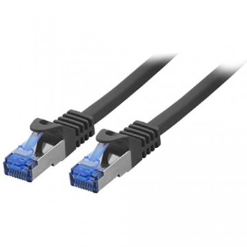 BIGtec 10m CAT.7 Patchkabel Netzwerkkabel Gigabit Patch DSL LAN Ethernet Kabel schwarz Kupferkabel doppelt geschirmt (RJ45 Stecker Cat-7 S/FTP PIMF)