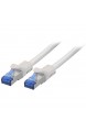 BIGtec 2m CAT.7 Patchkabel Netzwerkkabel Gigabit Patch DSL LAN Ethernet Kabel orange Kupferkabel doppelt geschirmt (RJ45 Stecker Cat-7 S/FTP PIMF)