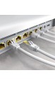 CSL - 0 5m - CAT 7 Netzwerkkabel Gigabit Ethernet LAN Kabel - 10000 Mbit s - Patchkabel - Cat.7 Rohkabel S FTP PIMF Schirmung mit RJ 45 Stecker - Switch Router Modem Access Point
