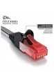 CSL - 15m Cat 6 Netzwerkkabel Flach - Gigabit Ethernet LAN - RJ45 Kabel Flachbandkabel Verlegekabel - 10 100 1000 Mbit s - Patchkabel Flachkabel - Kompatibel zu Cat.5 Cat.5e Cat.6 - schwarz