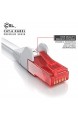 CSL - 20m Cat 6 Netzwerkkabel Flach - Gigabit Ethernet LAN - RJ45 Kabel Flachbandkabel Verlegekabel - 10 100 1000 Mbit s - Patchkabel Flachkabel - Kompatibel zu Cat.5 Cat.5e Cat.6 - weiß