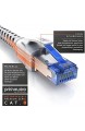 CSL - CAT.8 Netzwerkkabel 40 Gbits - 0 5m - Baumwollmantel - LAN Kabel Patchkabel Datenkabel RJ45 - CAT 8 Gigabit Ethernet Cable - 40000 Mbits Glasfaser Geschwindigkeit - S/FTP PIMF Schirmung - weiß