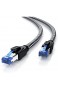 CSL - CAT.8 Netzwerkkabel 40 Gbits - 10m - Baumwollmantel - LAN Kabel Patchkabel Datenkabel RJ45 - CAT 8 Gigabit Ethernet Cable - 40000 Mbits Geschwindigkeit - S/FTP PIMF Schirmung - schwarz