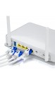 deleyCON 0 5m CAT.6 Ethernet Gigabit LAN Netzwerkkabel RJ45 CAT6 Kabel Patchkabel U/UTP Kompatibel zu CAT.5 CAT.5e CAT.6a Cat.7 - Weiß
