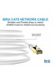 IBRA CAT8-Ethernet-Gigabit-LAN-Netzwerkkabel (RJ45) SSTP 40 Gbit/s 2000 MHz rund Weiß 6 m