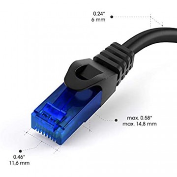 KabelDirekt – 5m – Netzwerkkabel Ethernet LAN & Patch Kabel (überträgt maximale Glasfaser Geschwindigkeit & ist geeignet für Gigabit Netzwerke Switches Router Modems mit RJ45 Eingang blau)