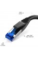 KabelDirekt – Cat 7 Netzwerkkabel RJ45 – 0 5m – 10 Gigabit Ethernet LAN & Patch Kabel (geeignet für Highspeed Netzwerke Switch Router PC und Modem schwarz)