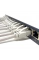 Mr. Tronic 10m Ethernet Netzwerk Netzwerkkabel | Patchkabel | CAT5e AWG24 CCA UTP RJ45 (10 Meter Grau)