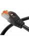 mumbi LAN Kabel 10m CAT 6 Netzwerkkabel geschirmtes F/UTP CAT6 Ethernet Kabel Patchkabel RJ45 10Meter schwarz