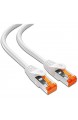 mumbi LAN Kabel 1m CAT 6 Netzwerkkabel geschirmtes F/UTP CAT6 Ethernet Kabel Patchkabel RJ45 1Meter Weiss