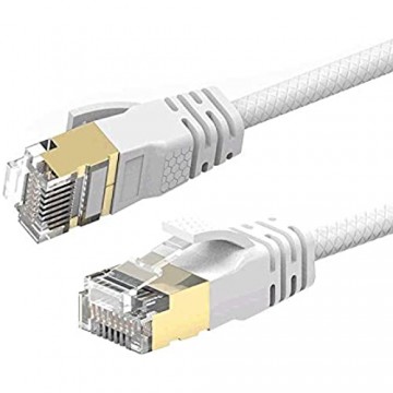 Reulin 3.5M Cat 7A Ultra Dünn - Gigabit Ethernet Kabel Netzwerkkabel Geschwindigkeit bis zu 40Gbs/1000 MHz Kompatibel mit Cat5 Cat5e Cat6 Cat6a Cat7 Cat7A+ Für Switch Modem Router Schnelle Netzwerke