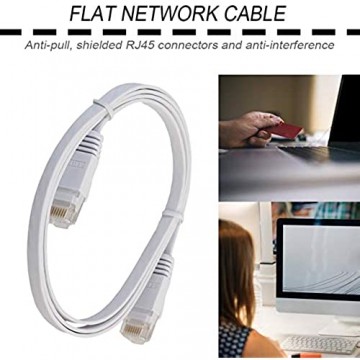 Tree-on-Life CAT6e Flat Ethernet Netzwerk LAN Kabel Hochgeschwindigkeitsübertragung Laptop Ethernet Kabel Patchkabel für das Home Office