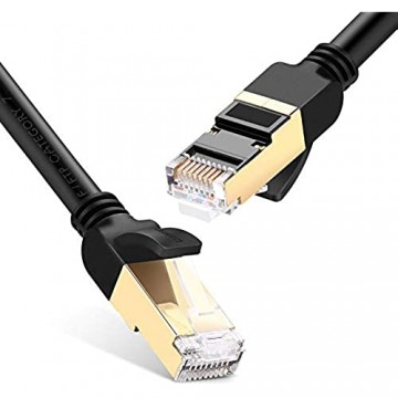 UGREEN Cat 7 Netzwerkkabel 10Gbit/s 600MHz Flexibles LAN Kabel Cat.7 Ethernet Kabel mit vergoldet RJ45 S/FTP Cat 7 Kabel kompatibel mit Cat.6 Cat.5 Cat5e für Router Switch PS4/3 Patchfeld usw (3m)