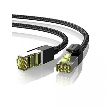 UGREEN CAT 7 Netzwerkkabel 3m Lan Kabel Baumwollmantel Ethernet Kabel Gigabit Patchkabel Cat7 FTP Schirmung Internetkabel mit RJ45 Stecker kompatibel mit cat6 für Switch Router Modem usw.