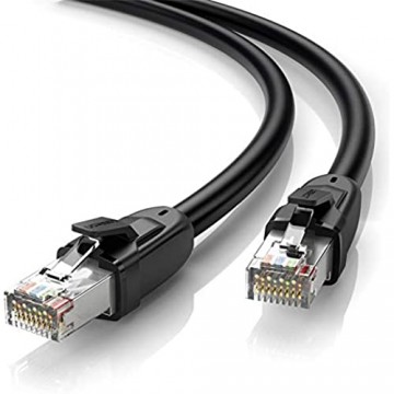 UGREEN Cat 8 Kabel 40 Gbps und 2000 MHz LAN Kabel Ethernet Kabel mit RJ45 S/FTP Mehrfache Abschirmungen Netzwerkkabel unterstützt für Router Switch PS5 PS4/3 Smart TV usw (1m)