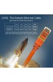 Veetop Lan Kabel Cat8 Netzwerkkabel für 40 Gigabit Ethernet flexibel und robust mit vergoldetem RJ45. 0 3m Orange